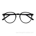 Clear Acetate Frame Anti Blue Light Teens Men Optical Non Prescription Glasses